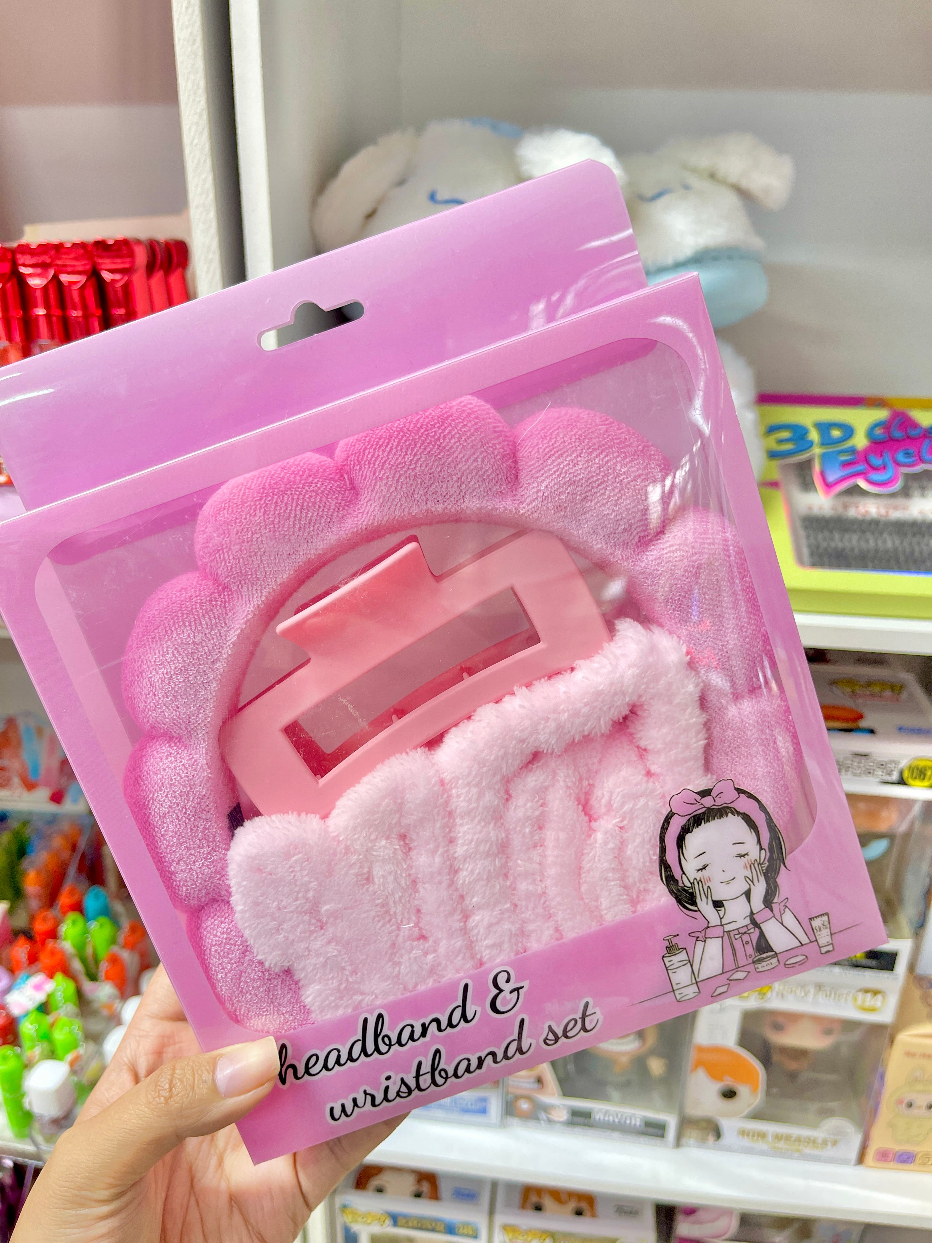 Kit de bandita , pinza y muñequeras para skincare