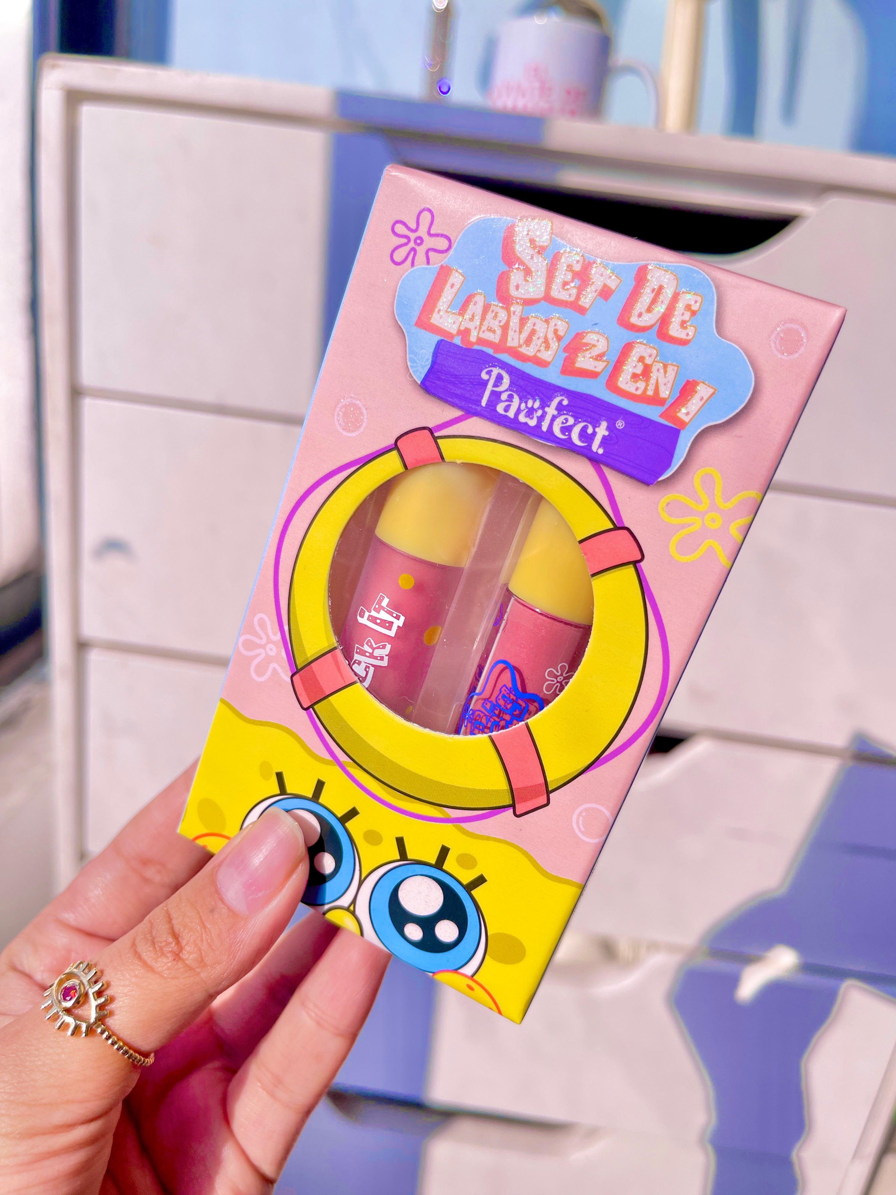 Dúo de labiales Bob esponja