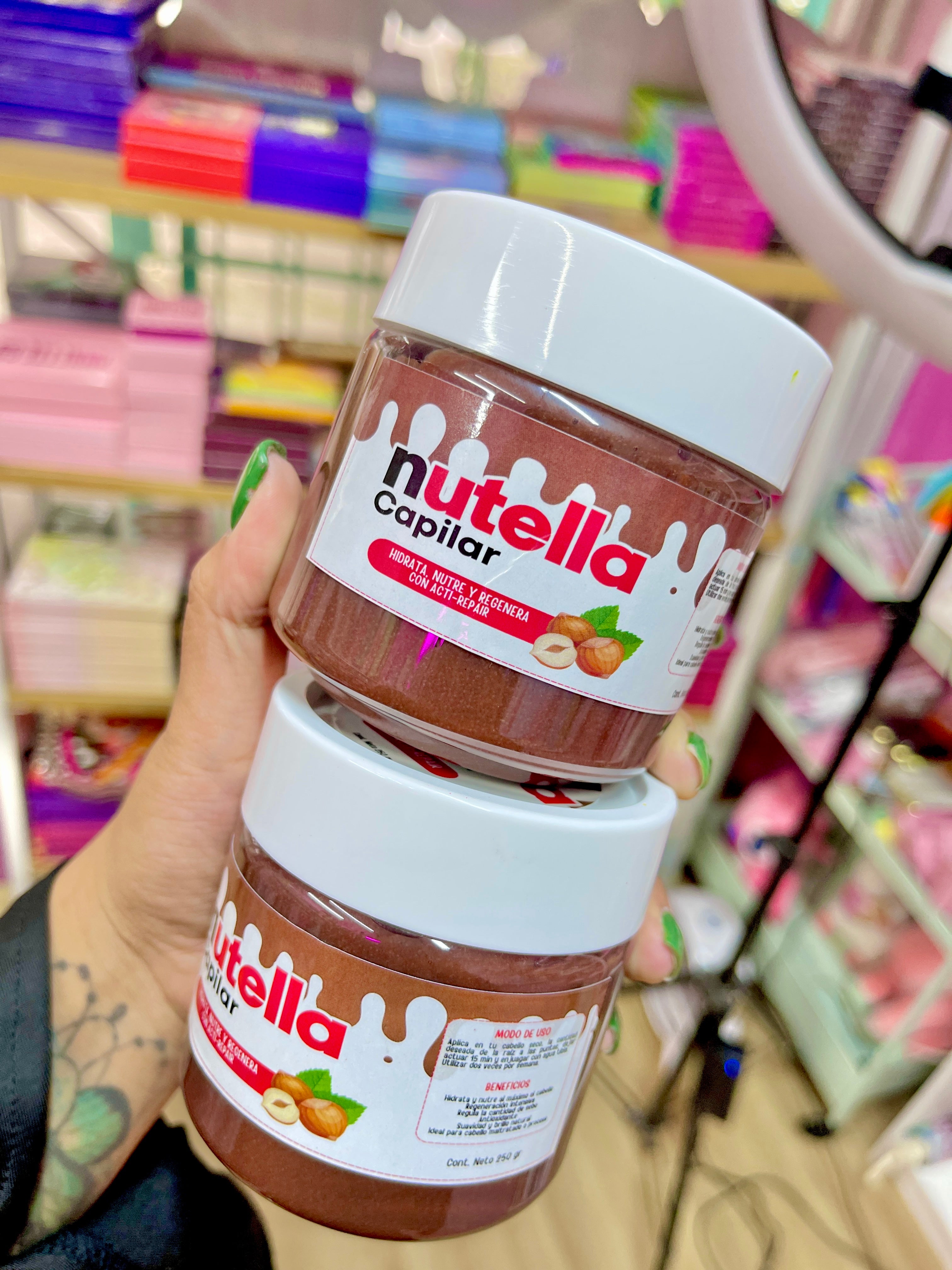 Mascarilla para cabello de nutella