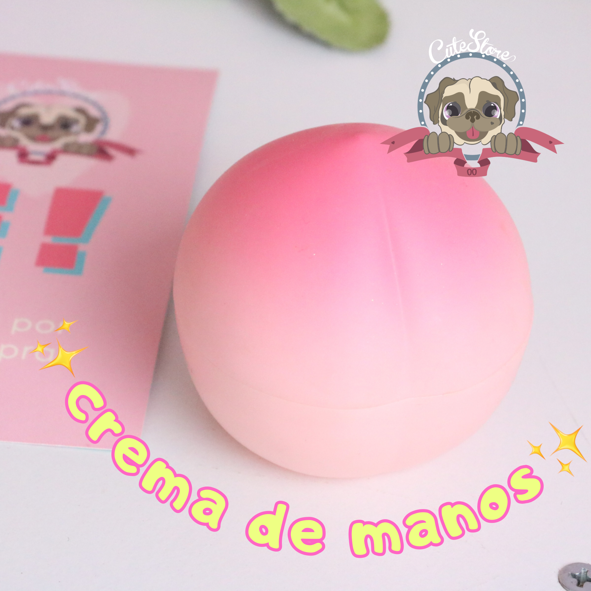 Crema de manos en forma de frutas